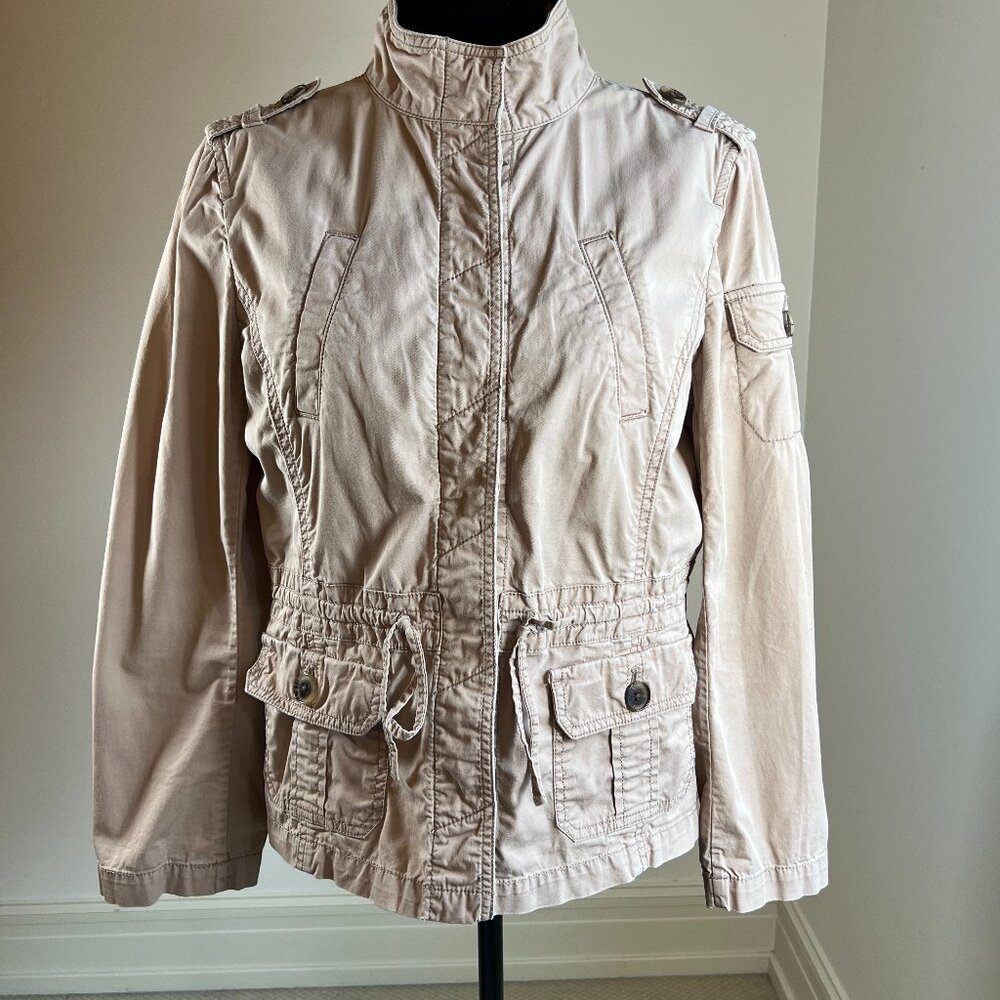 LOFT Women's Petite Surplus Safari Utility Jacket Size MP